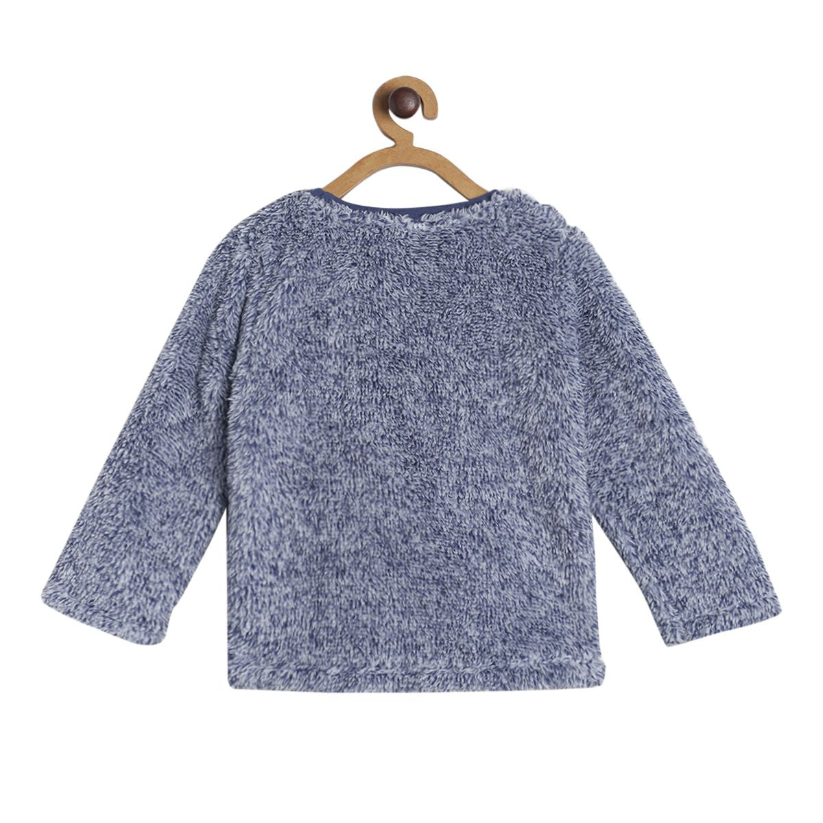 Pack of 1 knit sweat shirt - blue for 3-6 Months