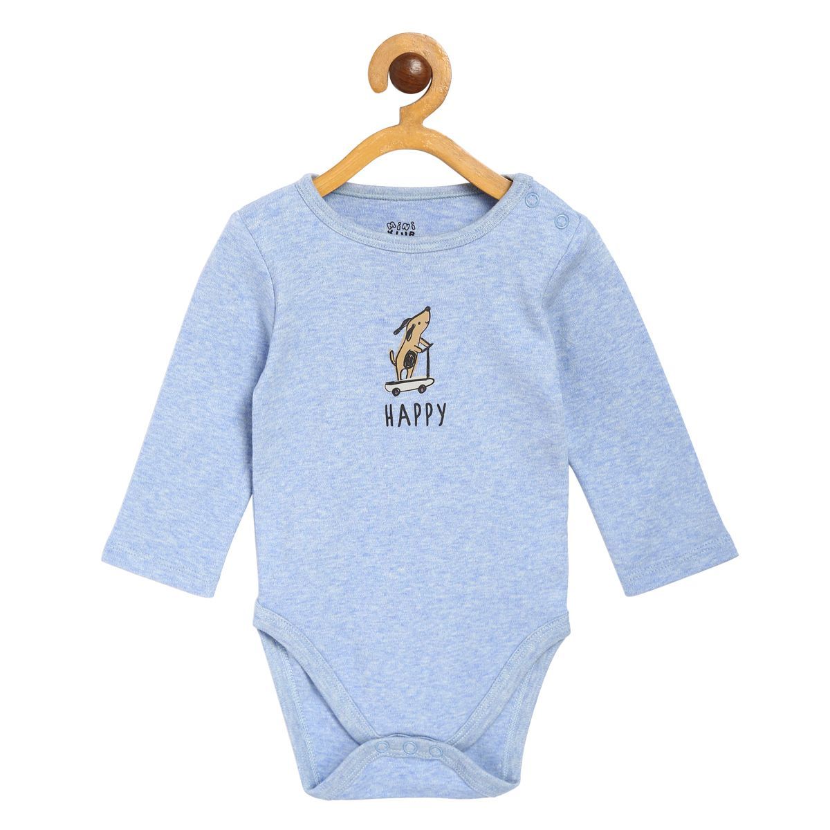 Pack of 3 bodysuit - sky blue & dark blue for New Born