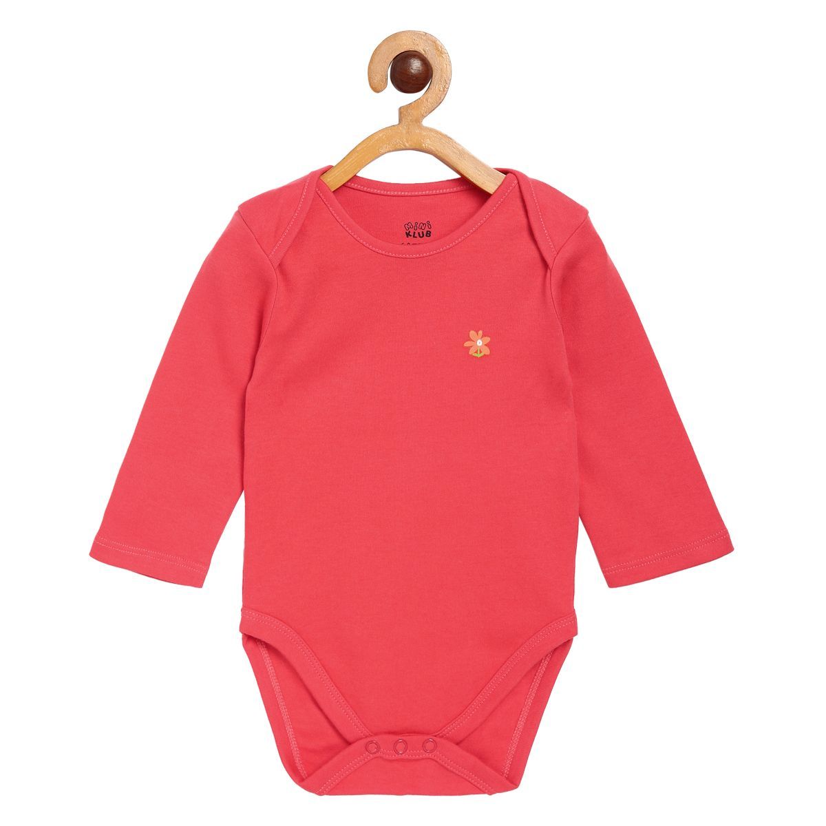 Pack of 3 bodysuit - coral red for New Born