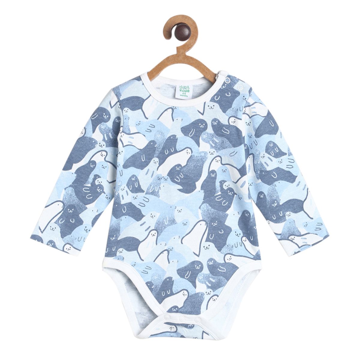 Pack of 3 bodysuit - navy and marshmallow for New Born