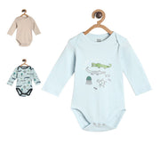 Pack of 3 bodysuit - blue for New Born