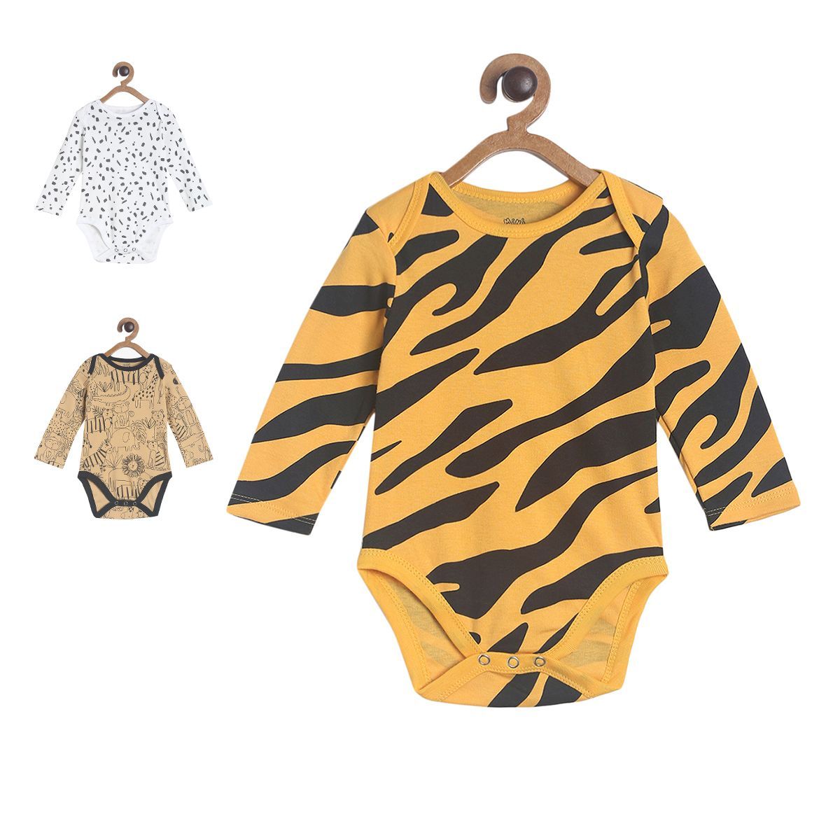 Pack of 3 bodysuit - yellow for New Born