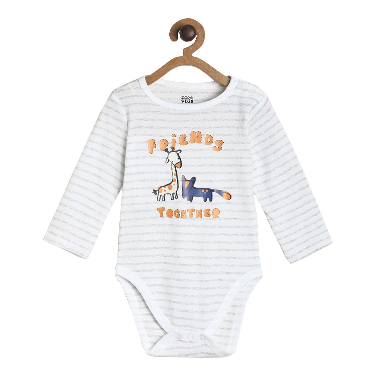 Pack of 3 bodysuit - white & brown for New Born