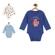 Pack of 3 bodysuit - dark blue for New Born