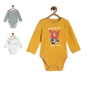 Pack of 3 bodysuit - golden brown for New Born