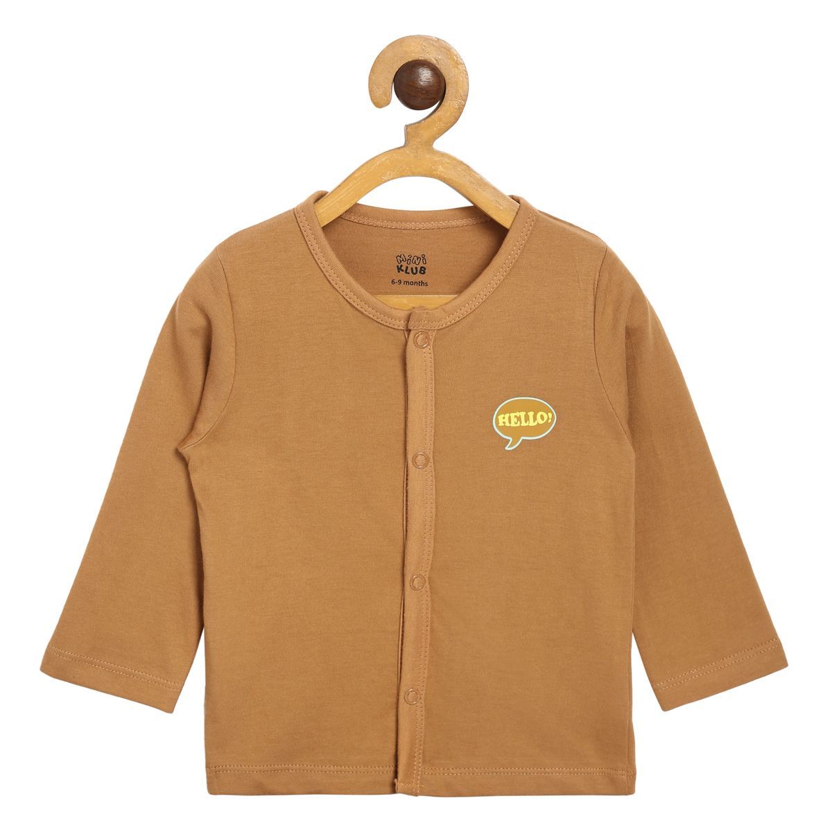 Pack of 3 front open vest - yellow for New Born