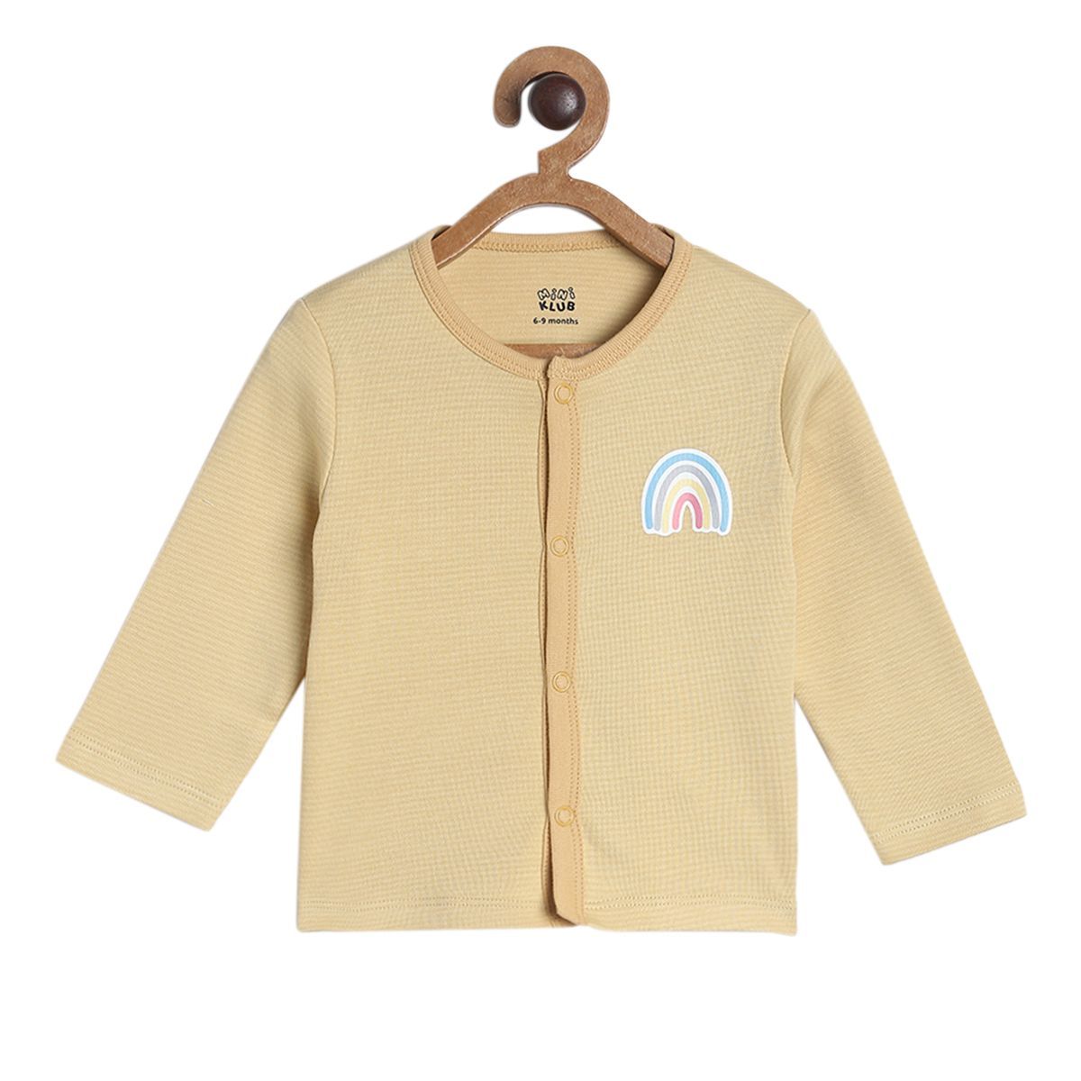 Pack of 3 front open vest - beige for New Born