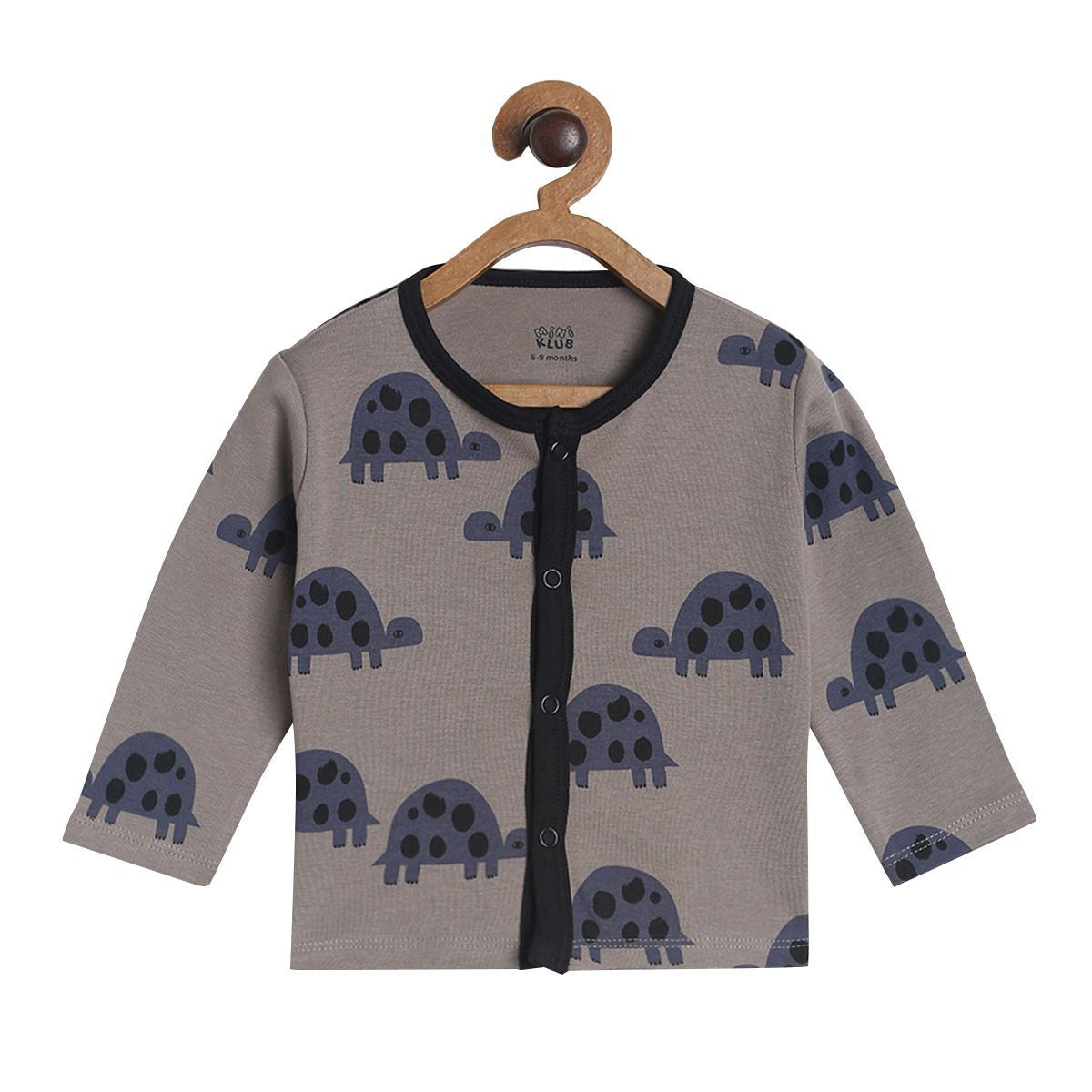 Pack of 3 front open vest - navy blue for New Born