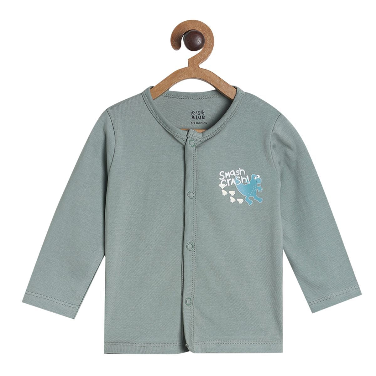 Pack of 3 front open vest - grey for New Born