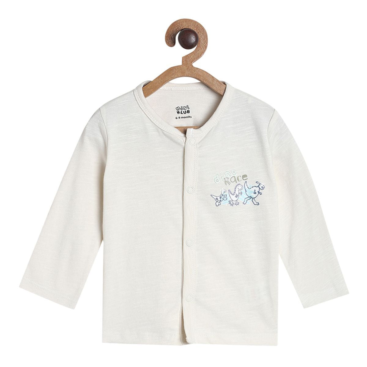 Pack of 3 front open vest - grey for New Born