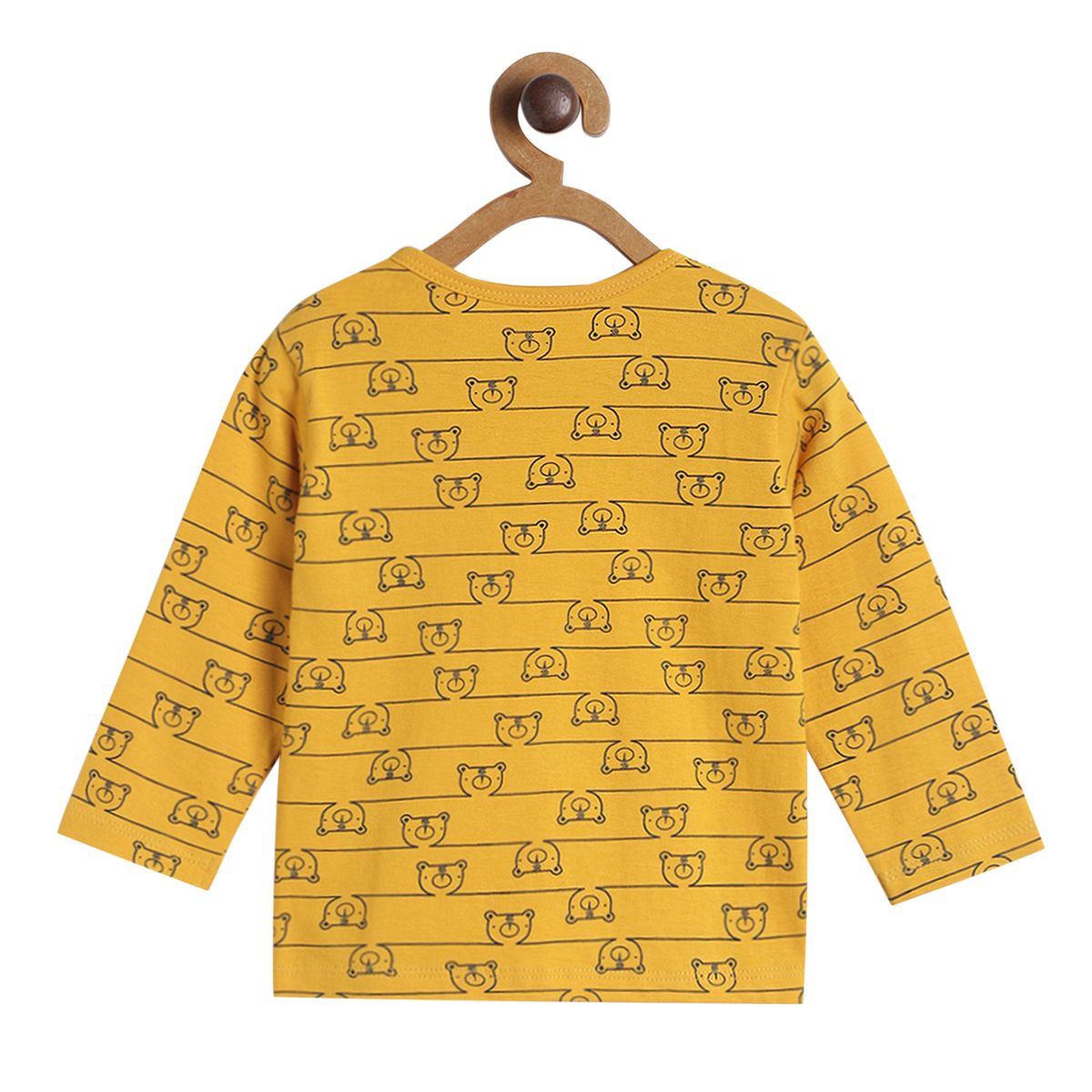 Pack of 3 front open vest - golden yellow for New Born