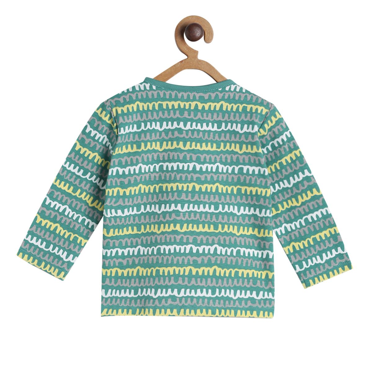 Pack of 3 front open vest - jade green for New Born