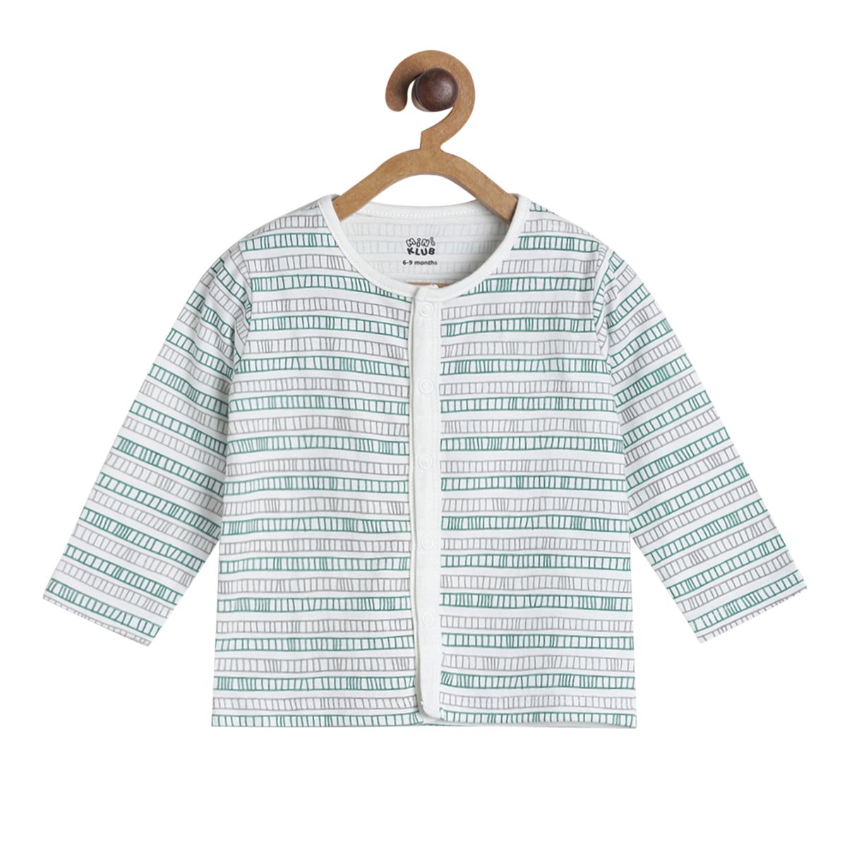 Pack of 3 front open vest - white & blue for New Born