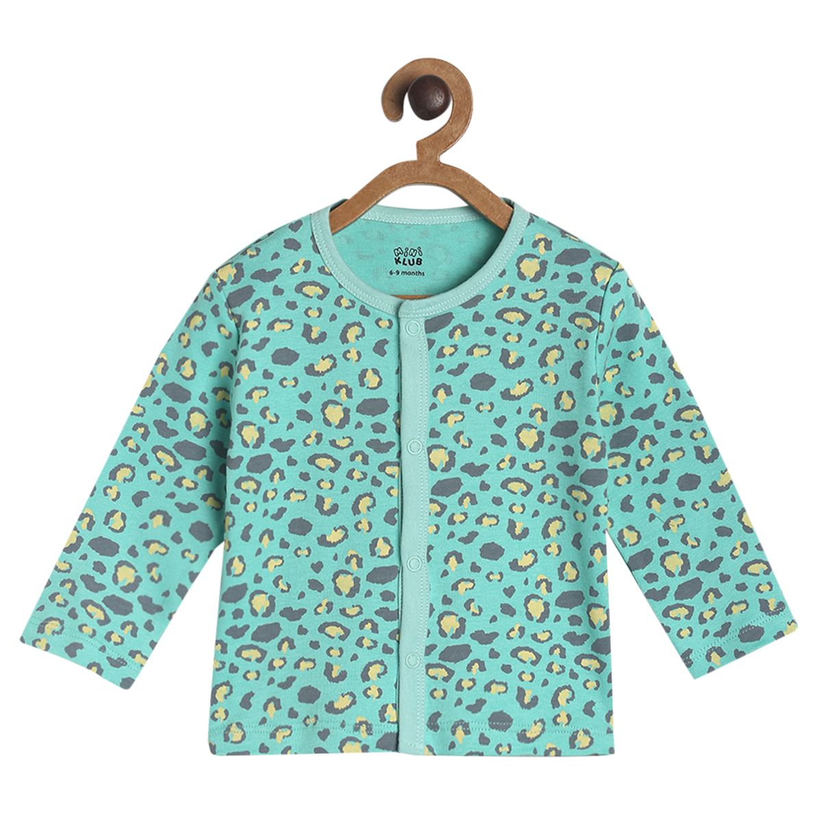 Pack of 3 front opn vest - turquoise green for New Born