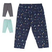 Pack of 3 knit bottom - navy blue for 0-3 Months