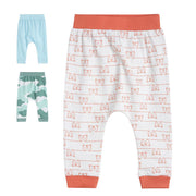 Pack of 3 knit bottom - white & red for 0-3 Months