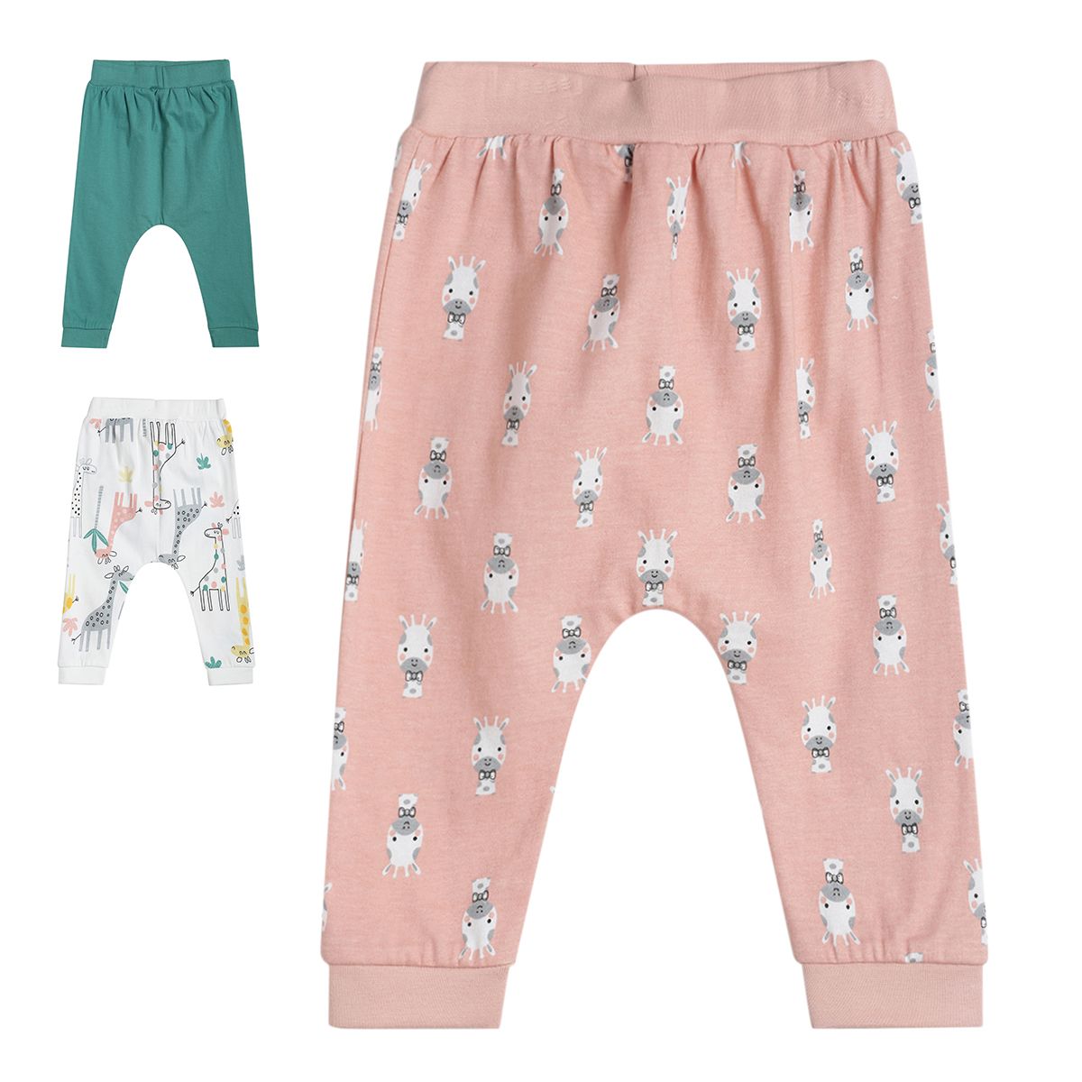 Pack of 3 knit bottom - lightpink for 0-3 Months
