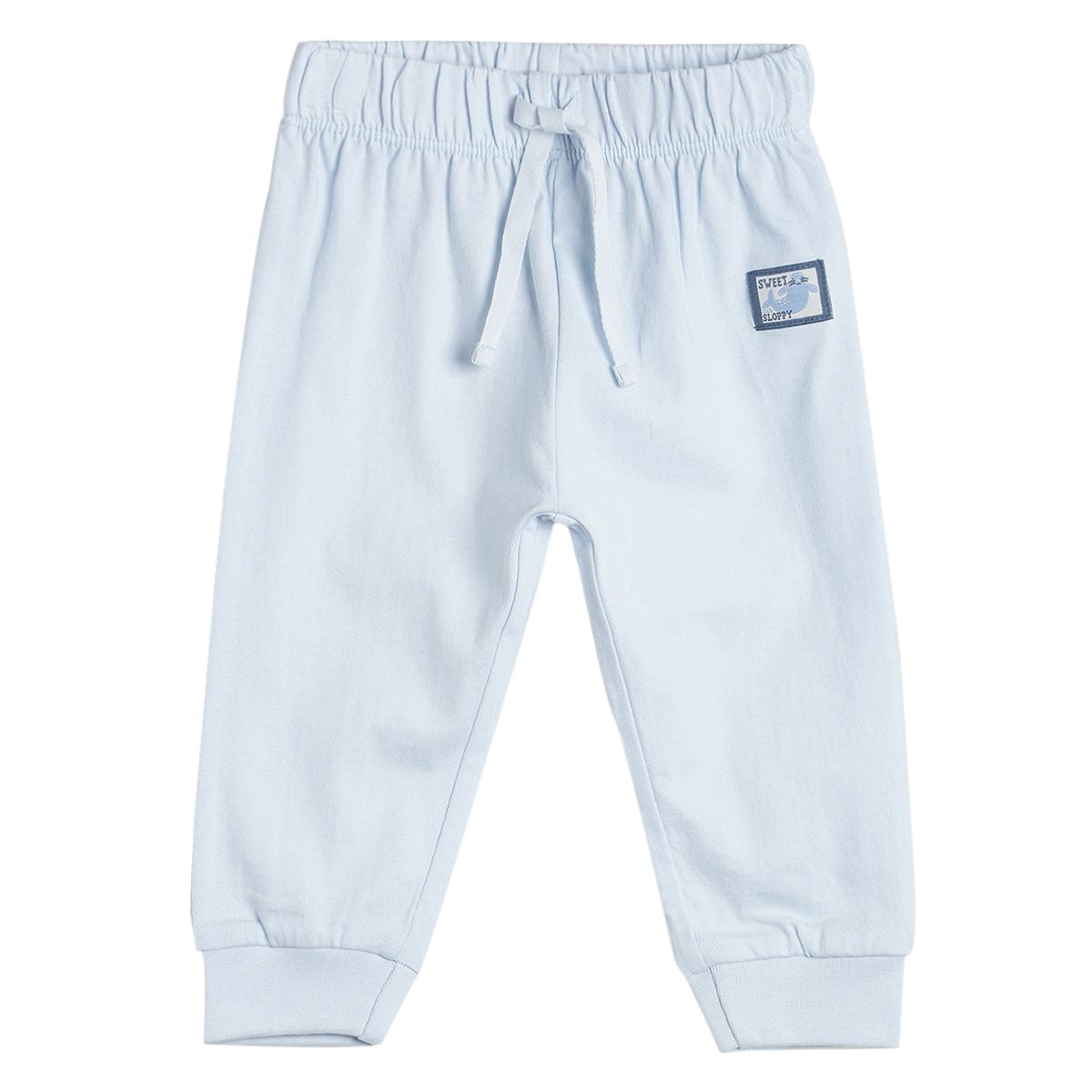 Pack of 3 knit bottom - light blue & blue for 0-3 Months