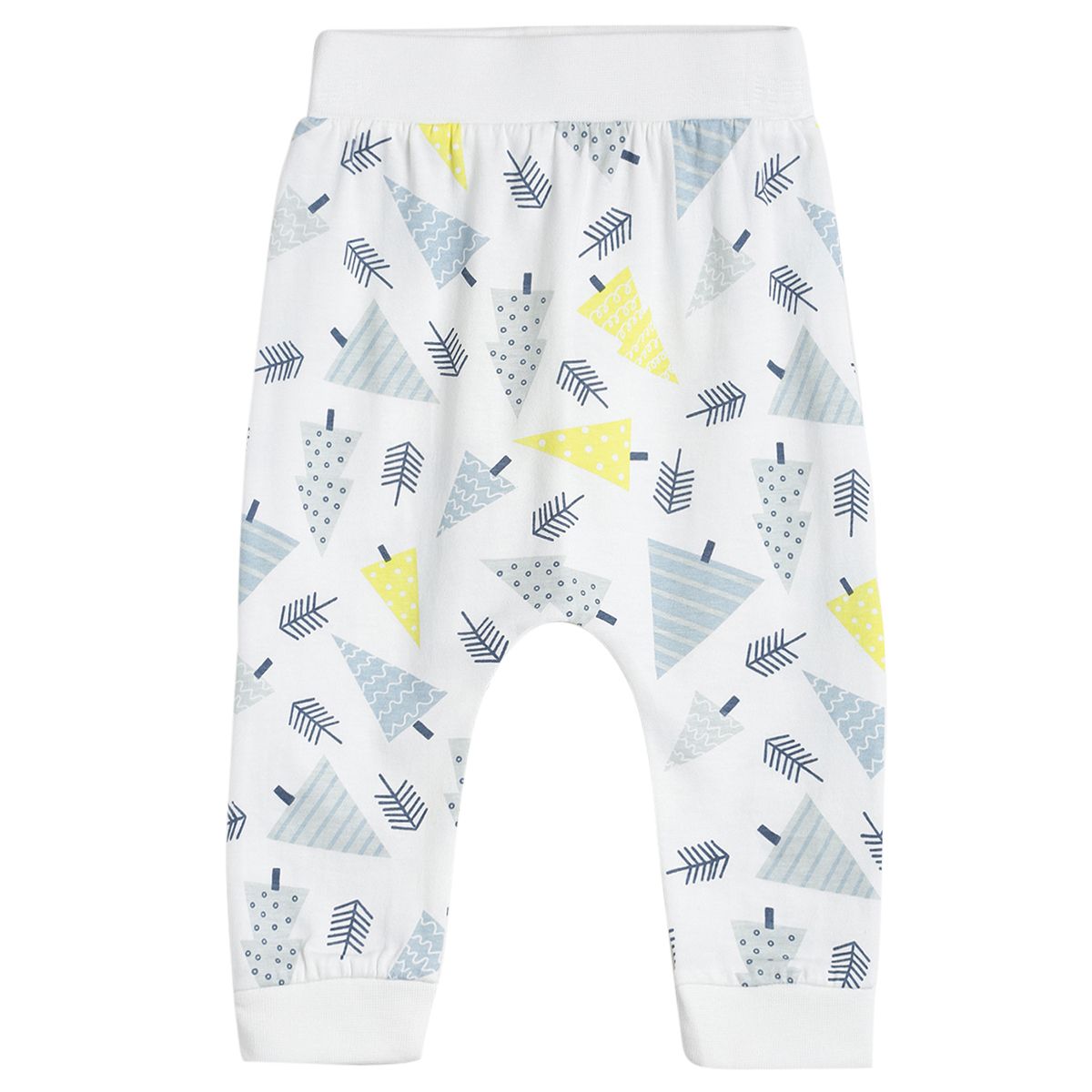 Pack of 3 knit bottom - light blue white & lightsteelblue for 0-3 Months