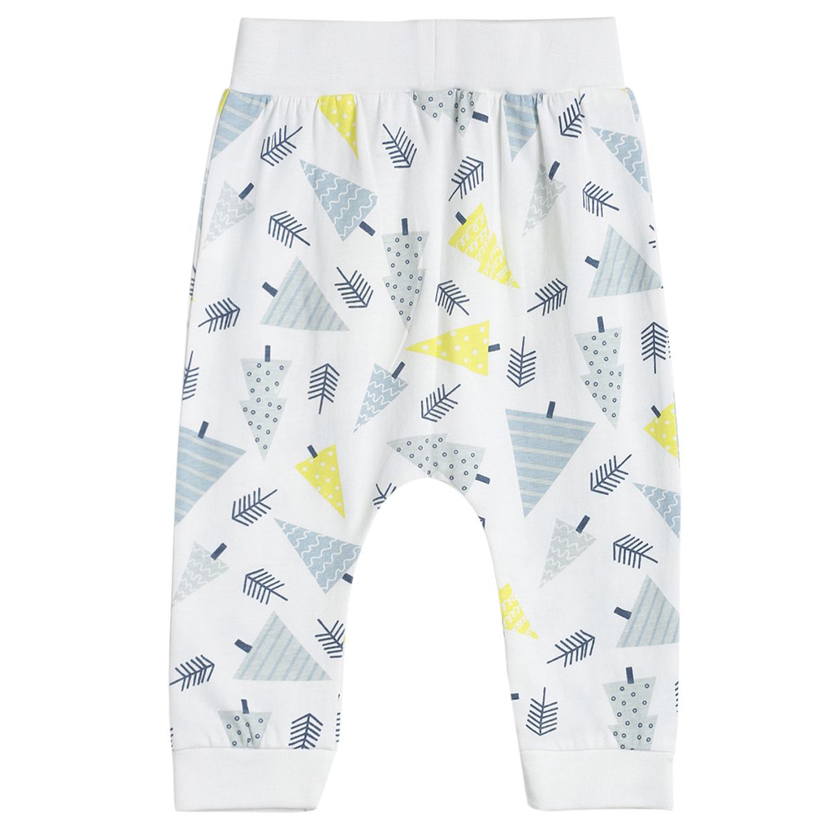 Pack of 3 knit bottom - light blue white & lightsteelblue for 0-3 Months