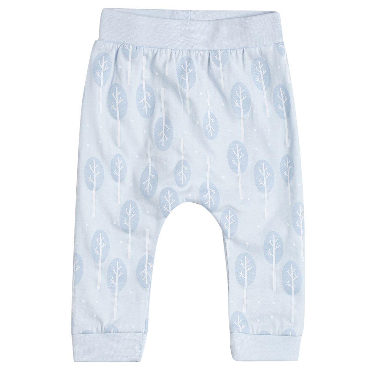 Pack of 3 knit bottom - light blue white & lightsteelblue for 0-3 Months
