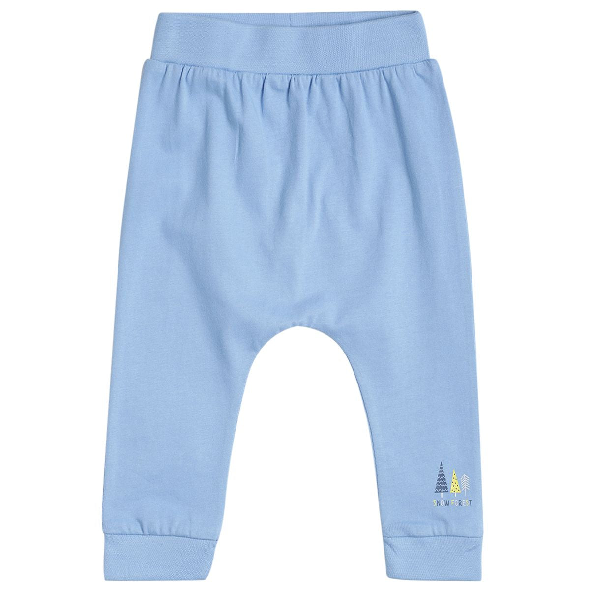 Pack of 3 knit bottom - light blue white & lightsteelblue for 0-3 Months