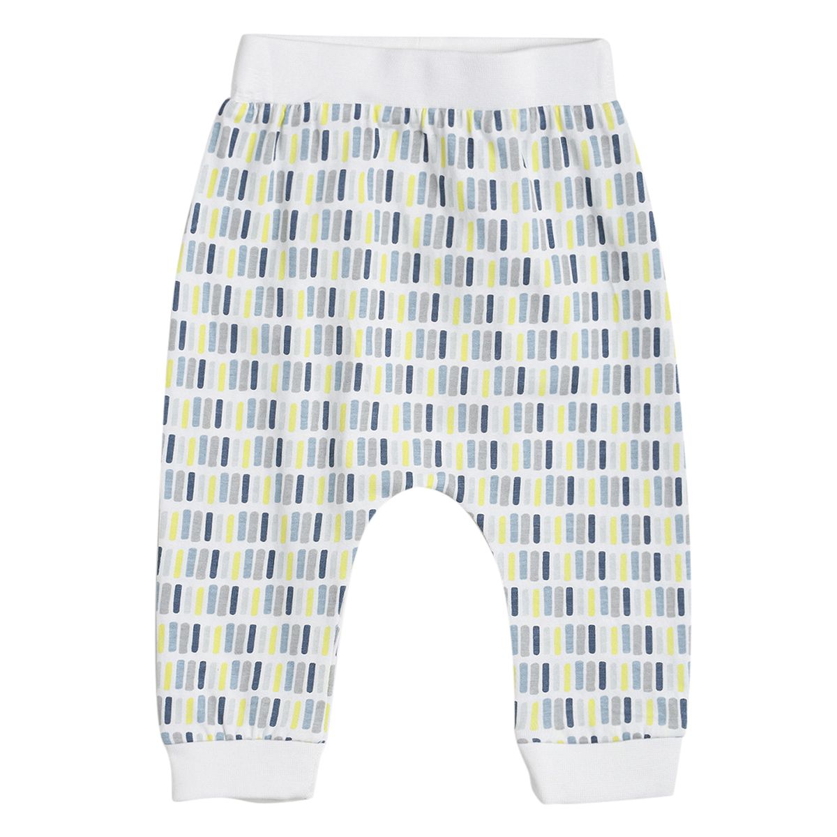 Pack of 3 knit bottom - marshmallow and navy for 0-3 Months