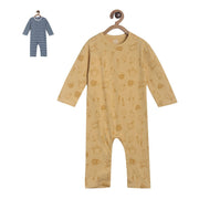 Pack of 2 romper - golden brown for New Born