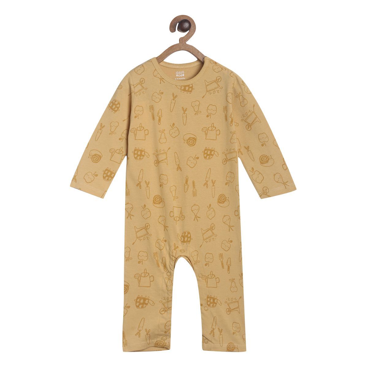 Pack of 2 romper - golden brown for New Born