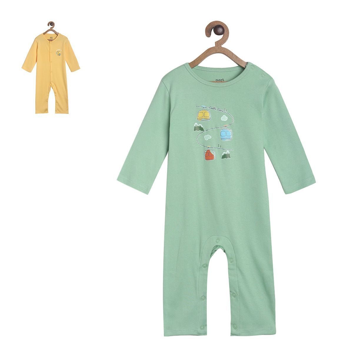 Pack of 2 romper - mint green for New Born