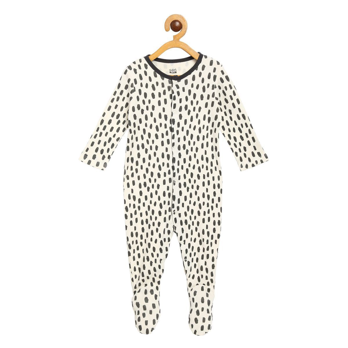 Pack of 2 sleepsuit - white & blue for New Born