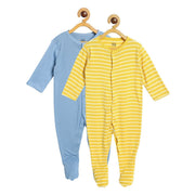 Pack of 2 sleepsuit - bright yellow for New Born