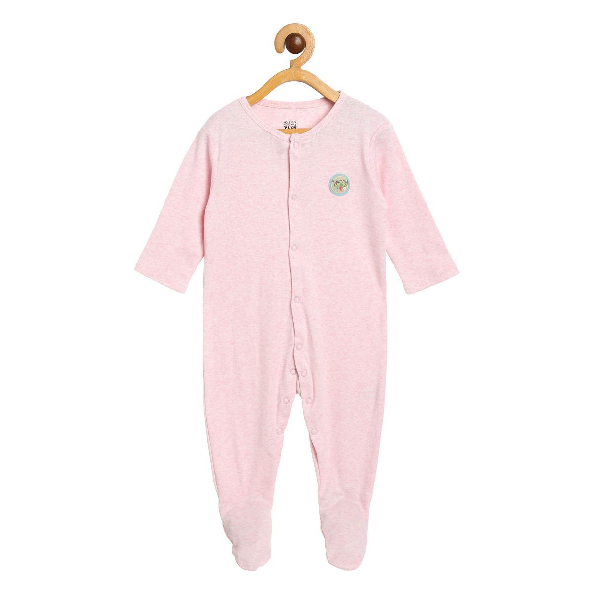 Pack of 2 sleepsuit - white & baby pink for New Born