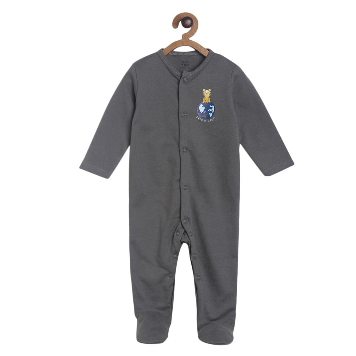 Pack of 2 sleepsuit - white & blue for New Born