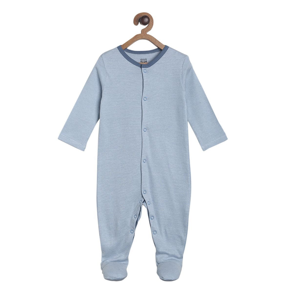 Pack of 2 sleepsuit - turquoise blue for New Born