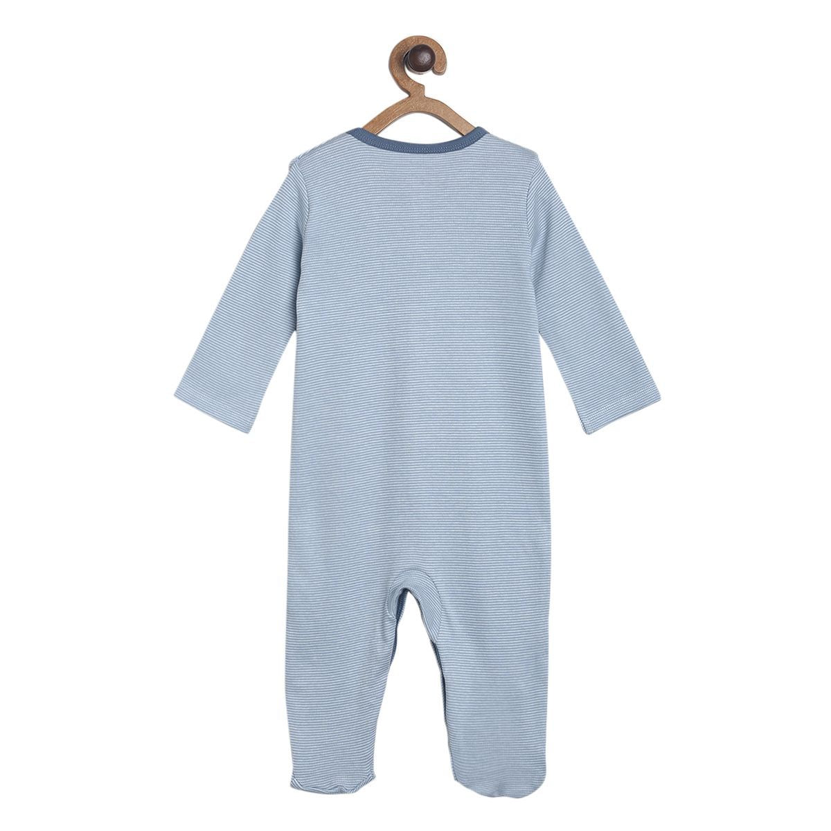 Pack of 2 sleepsuit - turquoise blue for New Born