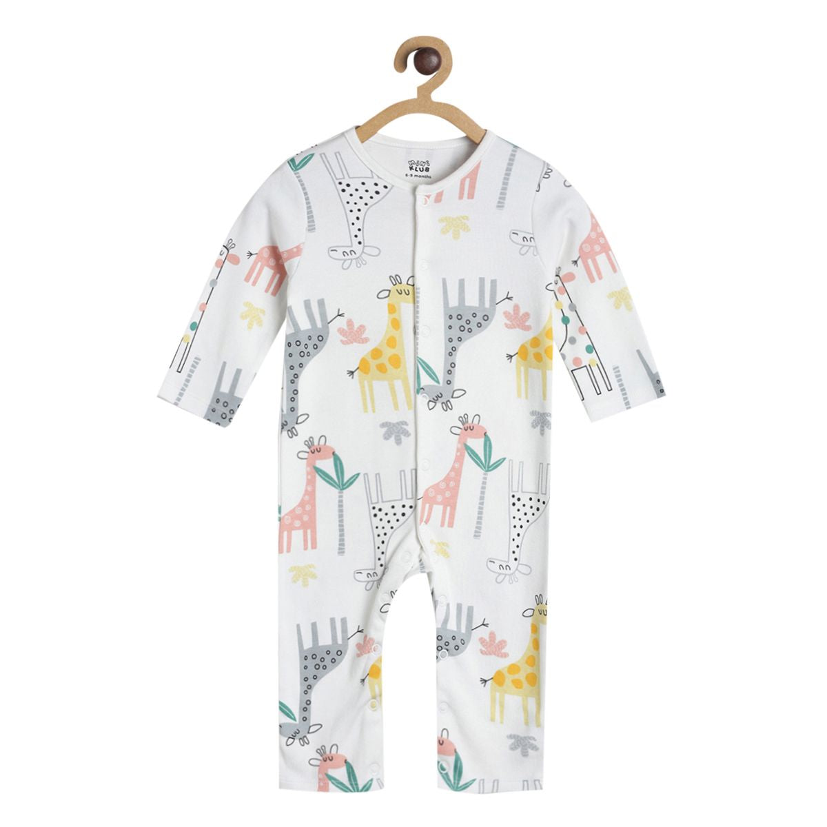Pack of 2 sleepsuit - yellow and grey for New Born