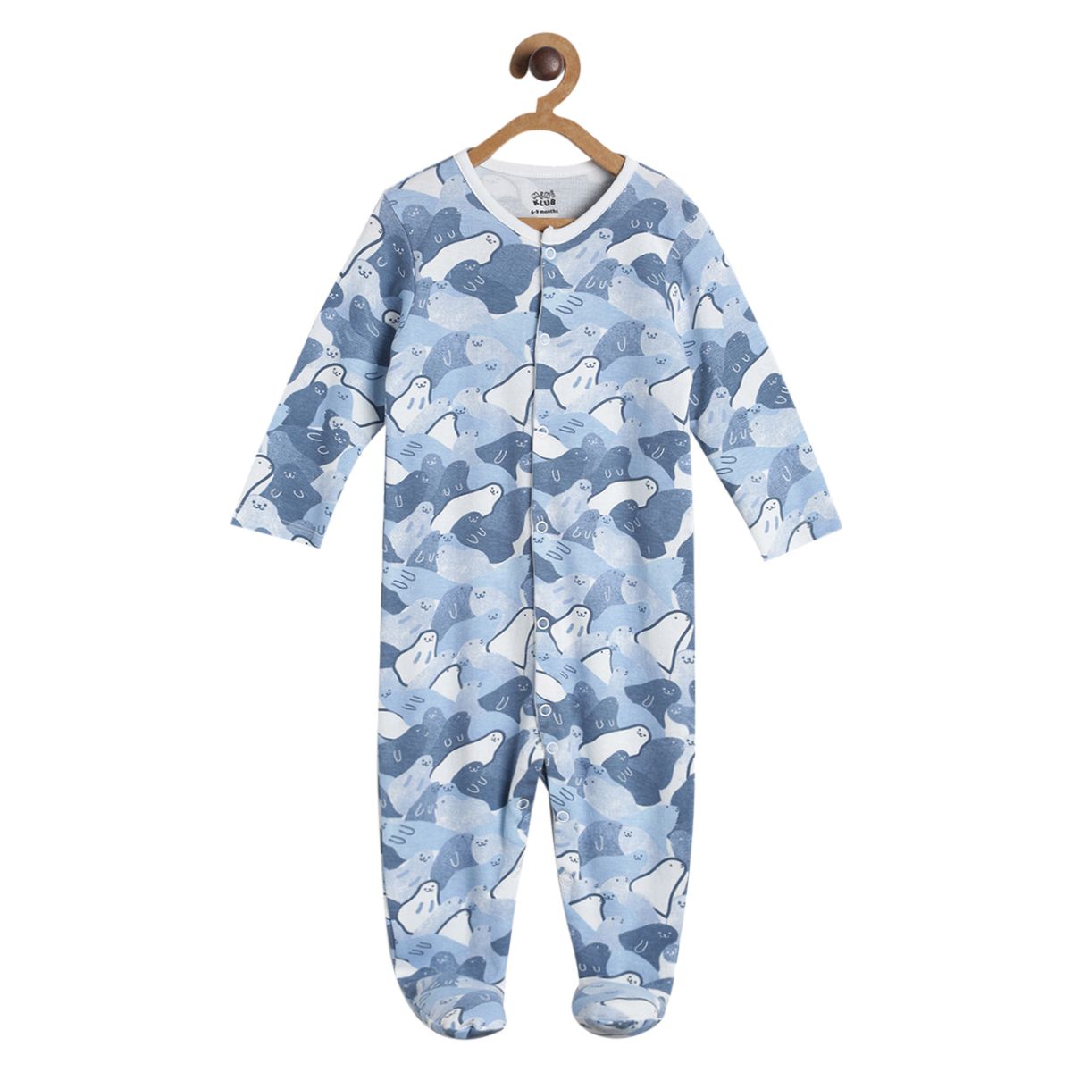 Pack of 2 sleepsuit - yellow and blue for New Born
