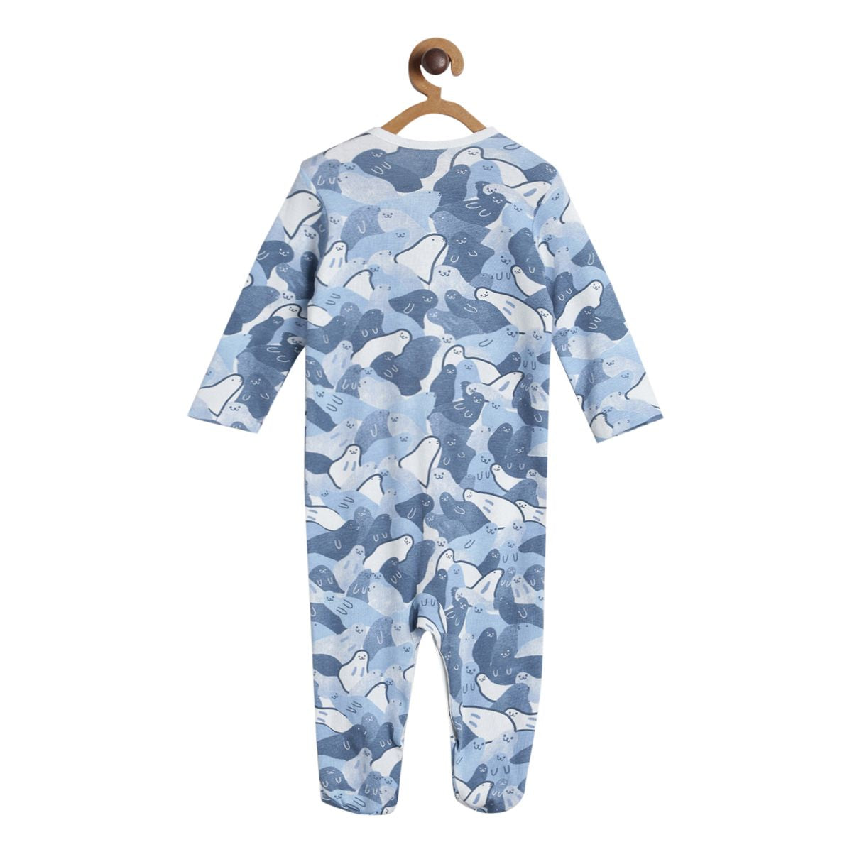 Pack of 2 sleepsuit - yellow and blue for New Born