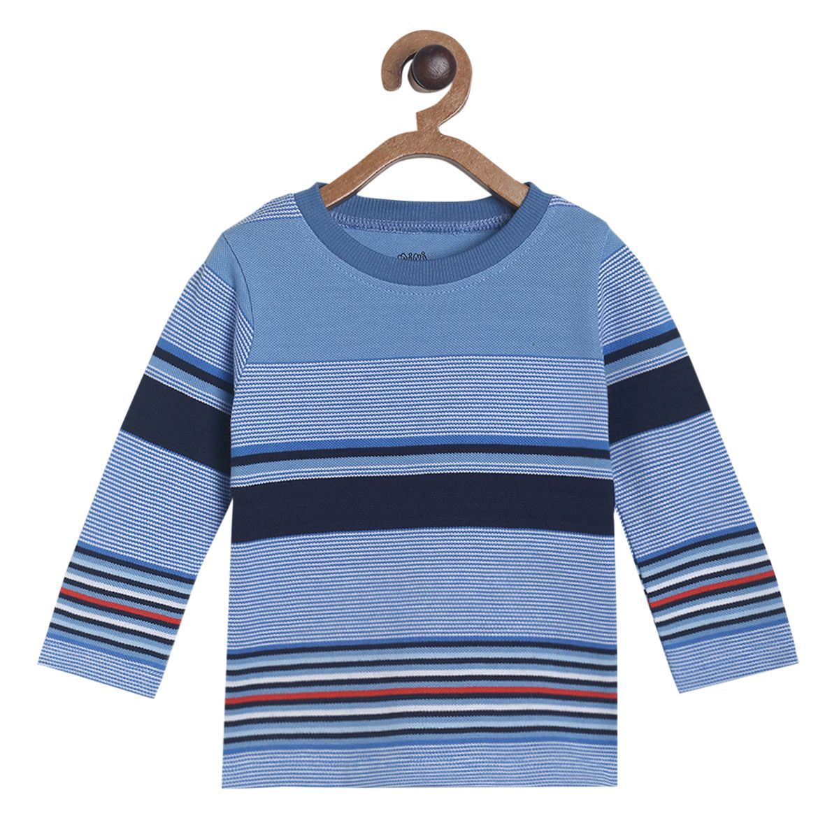 Pack of 3 t-shirt - blue & dark blue for 0-3 Months