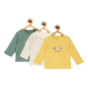 Pack of 3 t-shirt - yellow for 0-3 Months