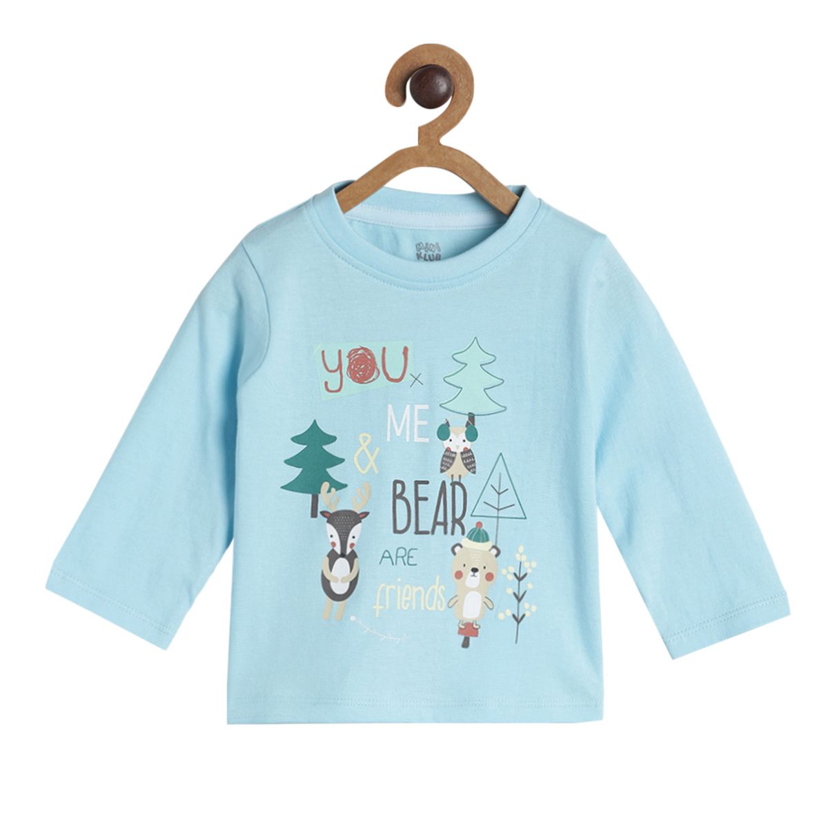 Pack of 3 t-shirt - sky blue for 0-3 Months