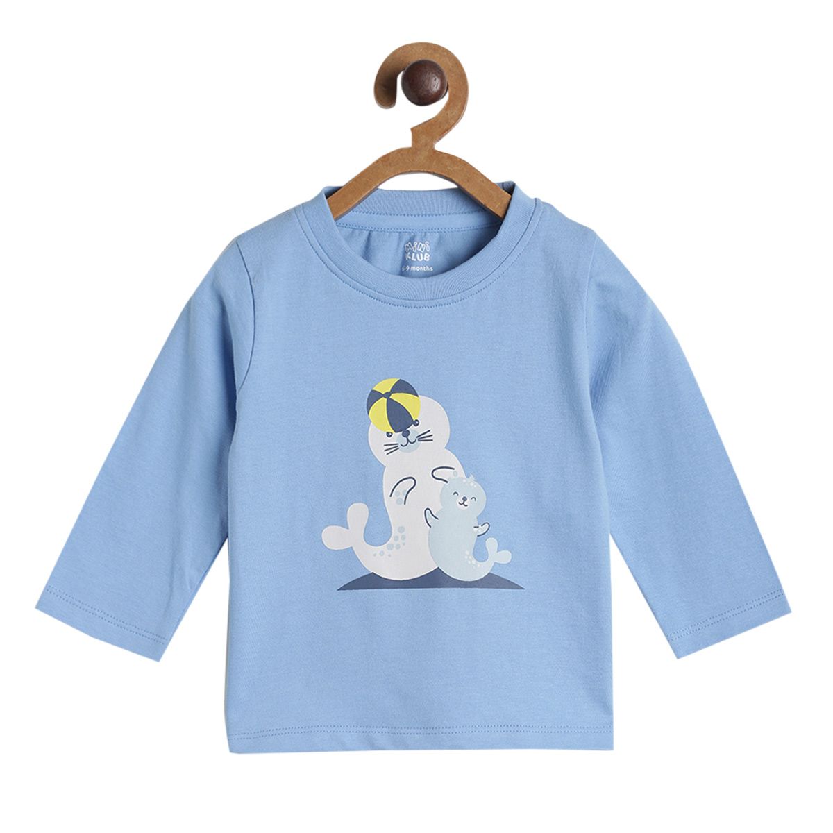 Pack of 3 t-shirt - light sky blue & light blue for 0-3 Months