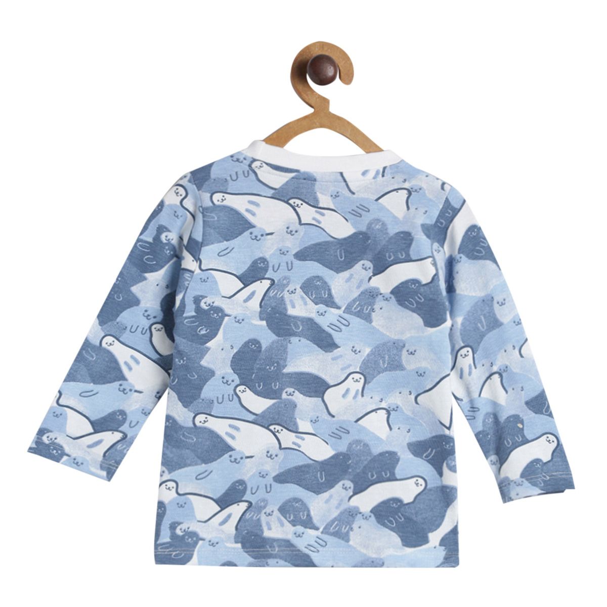Pack of 3 t-shirt - marshmallow and navy for 0-3 Months