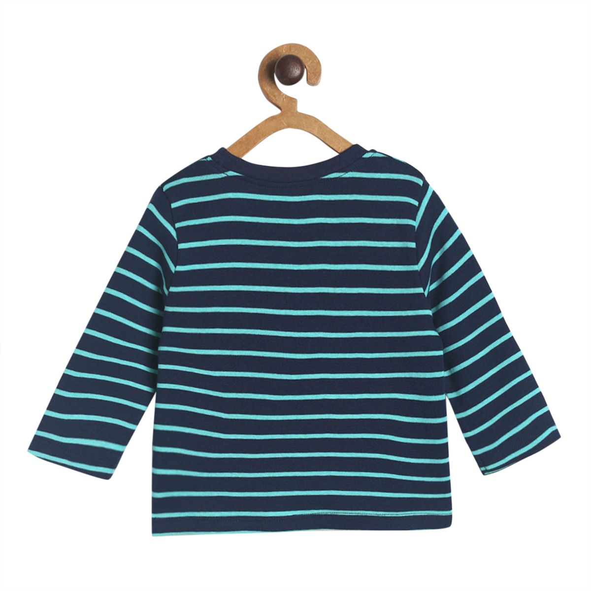 Pack of 3 knit t-shirt - navy blue & midnight blue for 0-3 Months