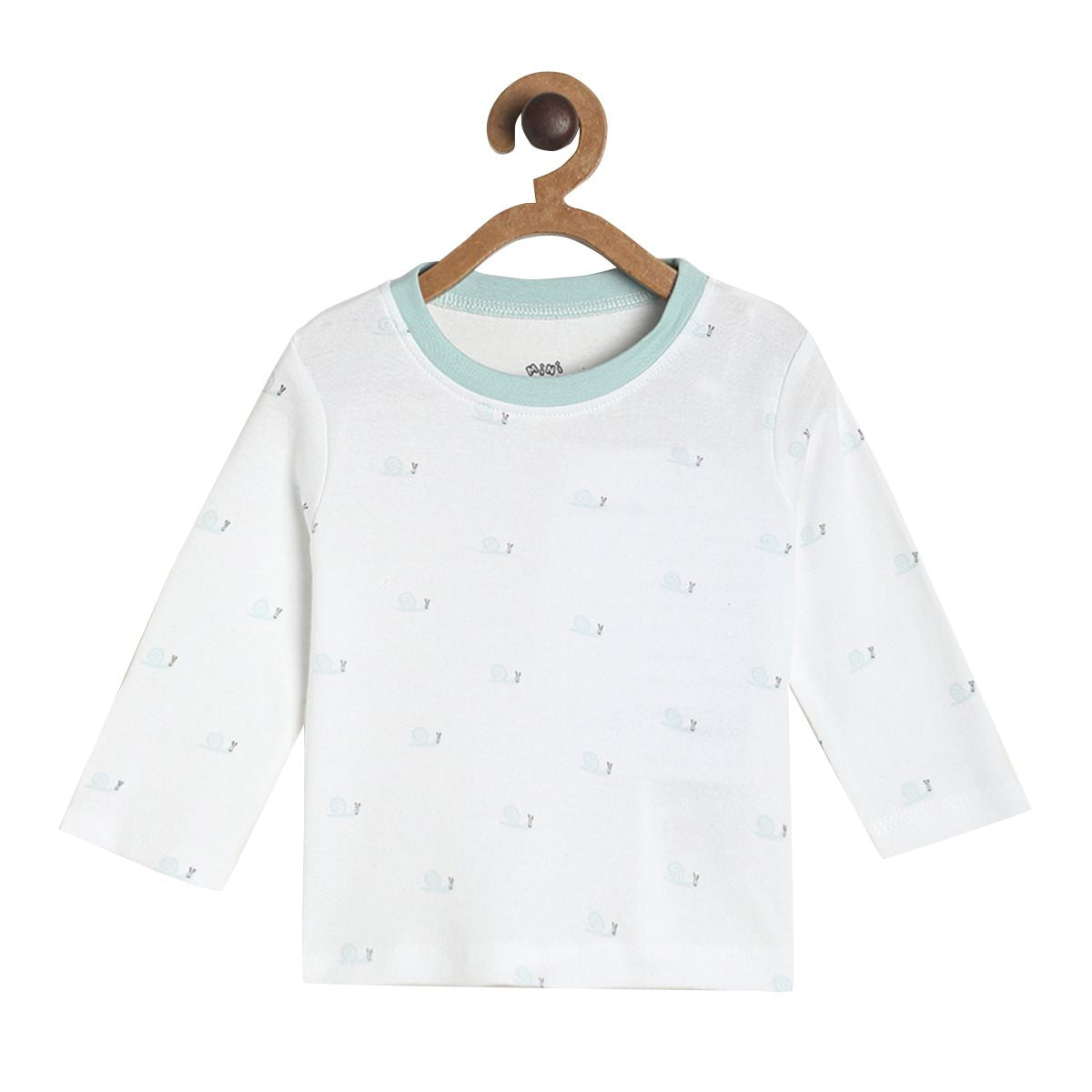 Pack of 3 knit t-shirt - blue & steelblue for 0-3 Months