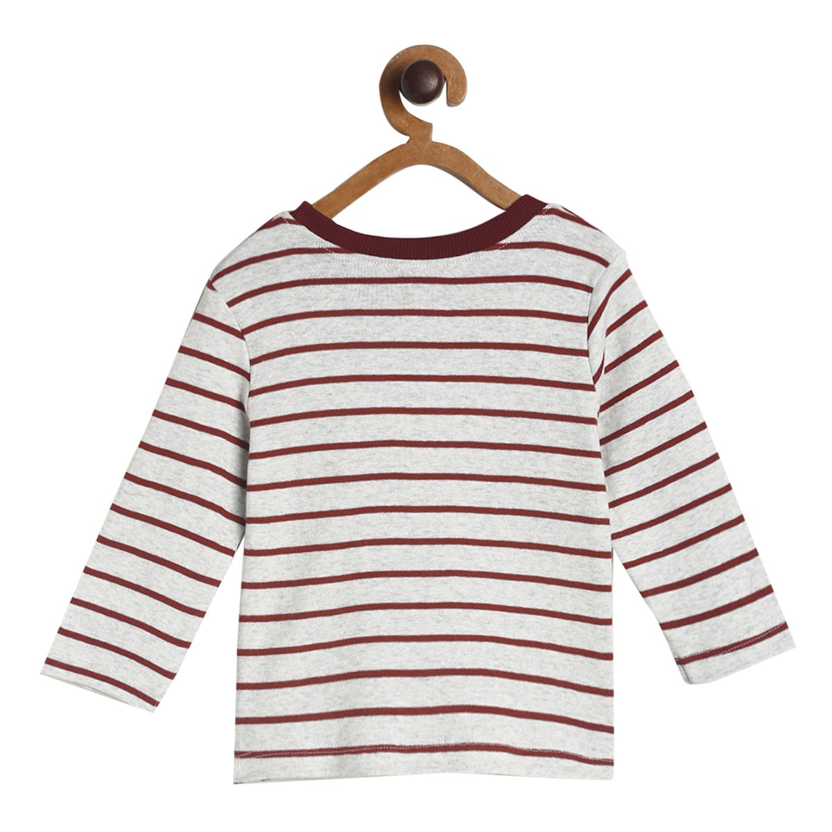 Pack of 3 knit t-shirt - white & purple for 0-3 Months