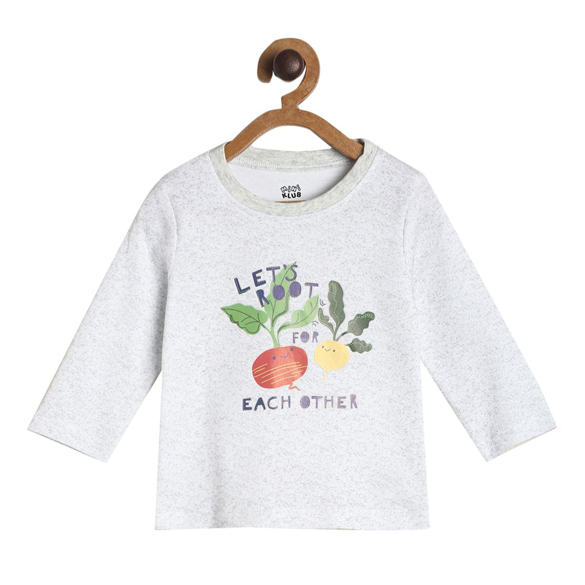 Pack of 3 knit t-shirt - white & purple for 0-3 Months