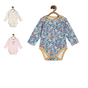 Pack of 3 bodysuit - pink, blue, white for New Born