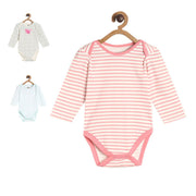 Pack of 3 bodysuit - light baby pink & light pink for New Born